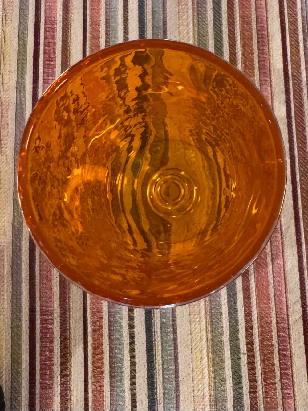 Pottery barn handblown glass. 7 inches tall, like new